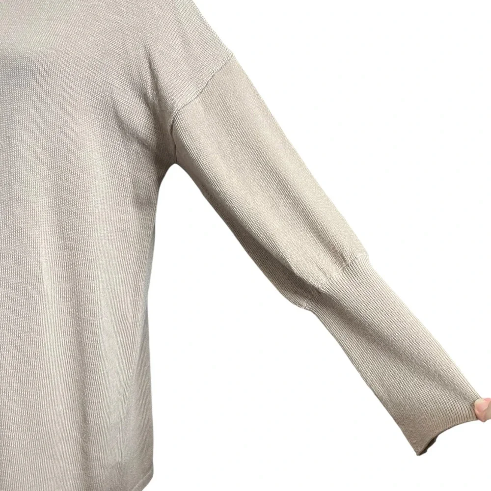 Lovers + Friends Noah‎ Mini Dress Women's XL Taupe Sweater Knit Casual Fall